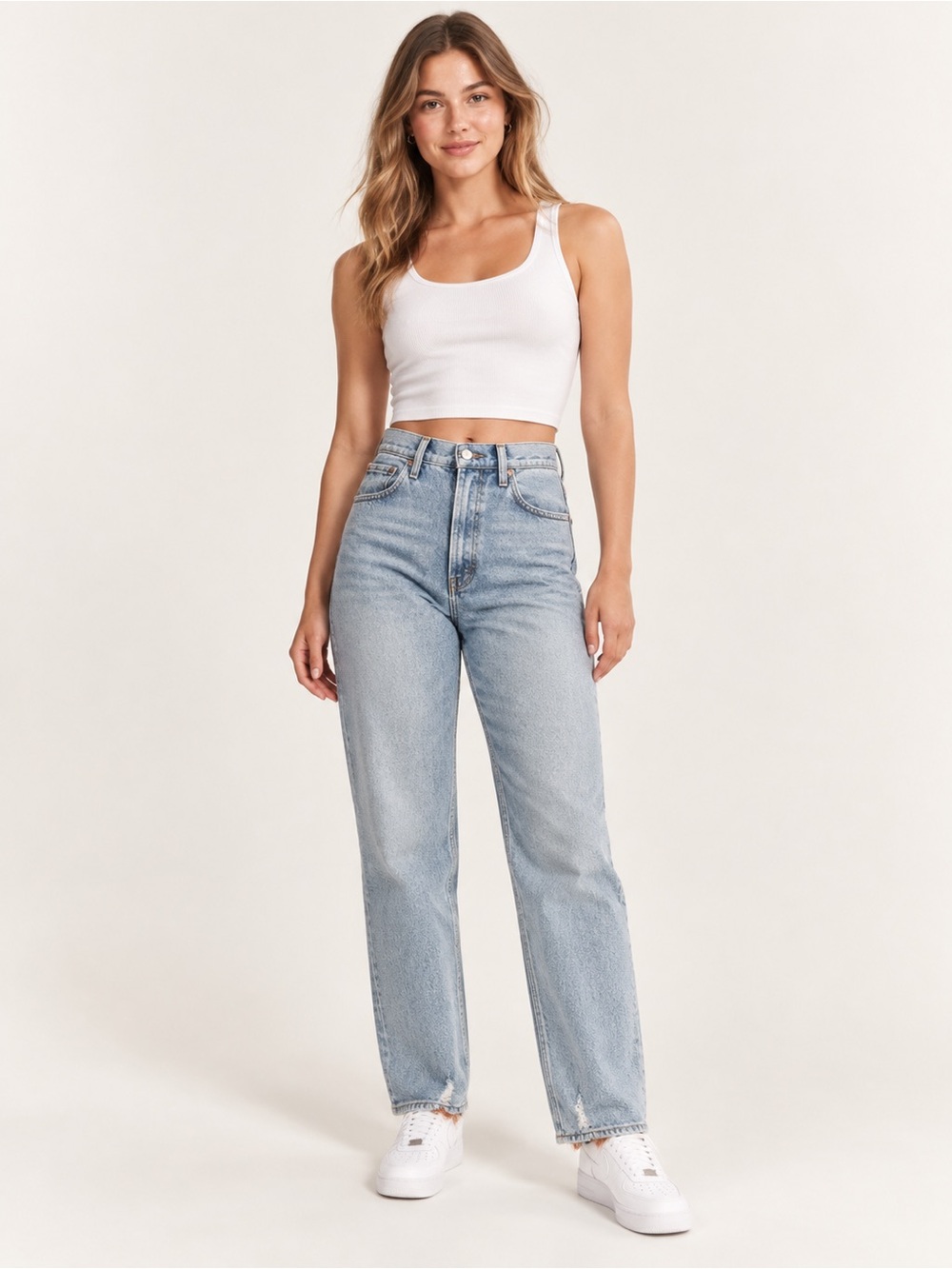 Abercrombie & Fitch 90’s Ultra High Rise  Straight Leg Jeans Sz 2/26
